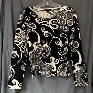 Pierri New York black and white top.